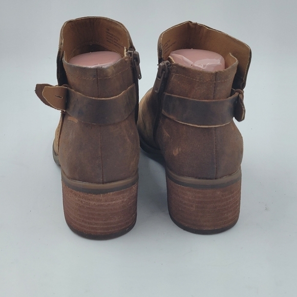 Korks by Kork-Ease Sonya Brown Leather Ankle Boots Size 10 - Picture 8 of 15